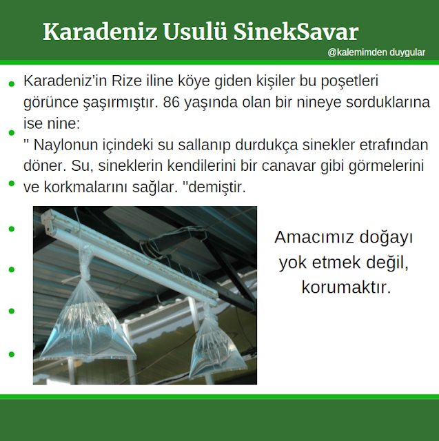 Amacımız doğayı yok etmek değil, korumaktır.